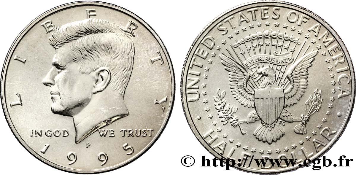 STATI UNITI D AMERICA 1/2 Dollar Kennedy 1995 Philadelphie - P MS 