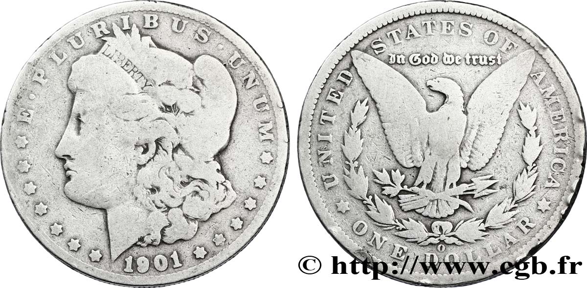 ESTADOS UNIDOS DE AMÉRICA 1 Dollar type Morgan 1901 Nouvelle-Orléans - O BC 
