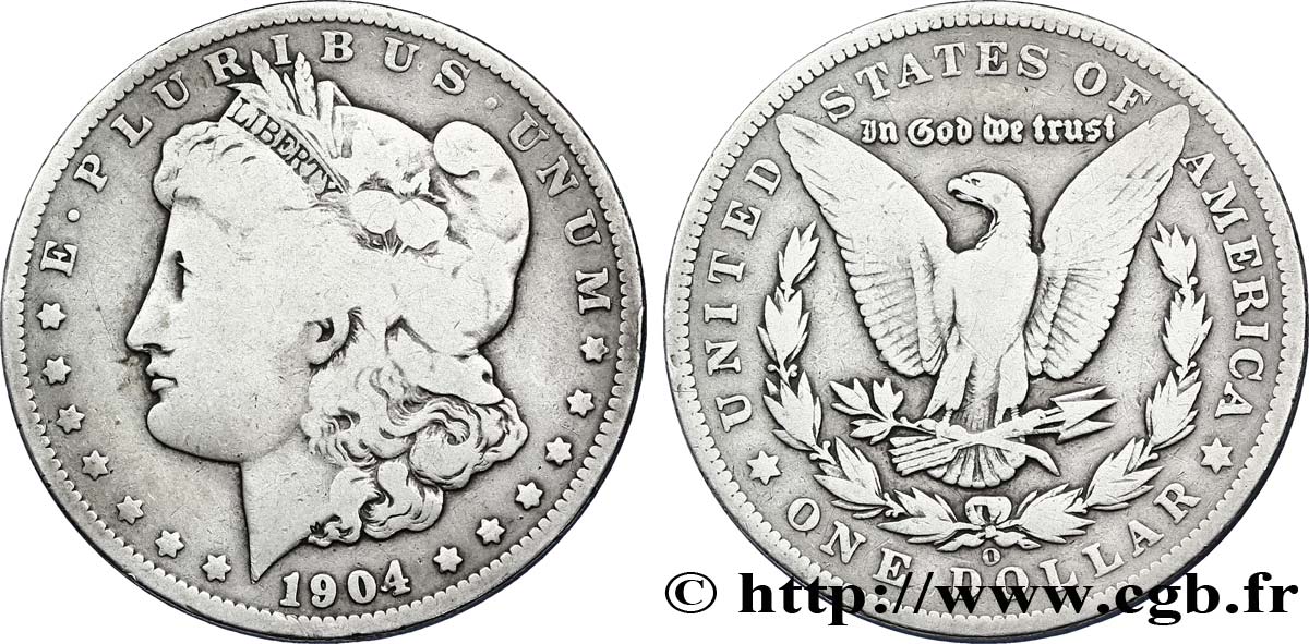ESTADOS UNIDOS DE AMÉRICA 1 Dollar Morgan 1904 Nouvelle-Orléans - O BC 