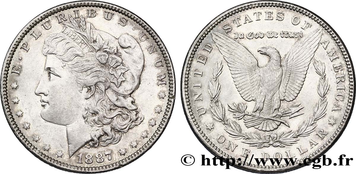 STATI UNITI D AMERICA 1 Dollar type Morgan 1887 Philadelphie SPL 