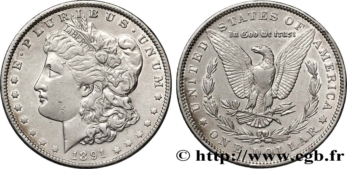 UNITED STATES OF AMERICA 1 Dollar type Morgan 1891 Philadelphie XF 