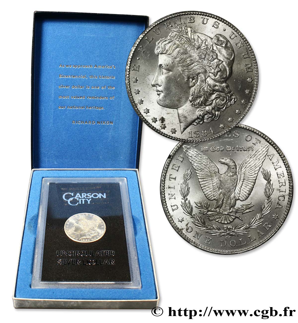 UNITED STATES OF AMERICA 1 Dollar type Morgan 1884 Carson City - CC MS 