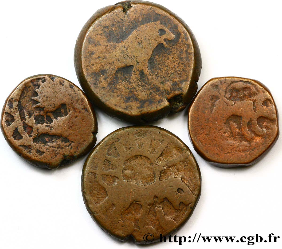 IRAN Lot de 4 monnaies iraniennes n.d  q.BB 