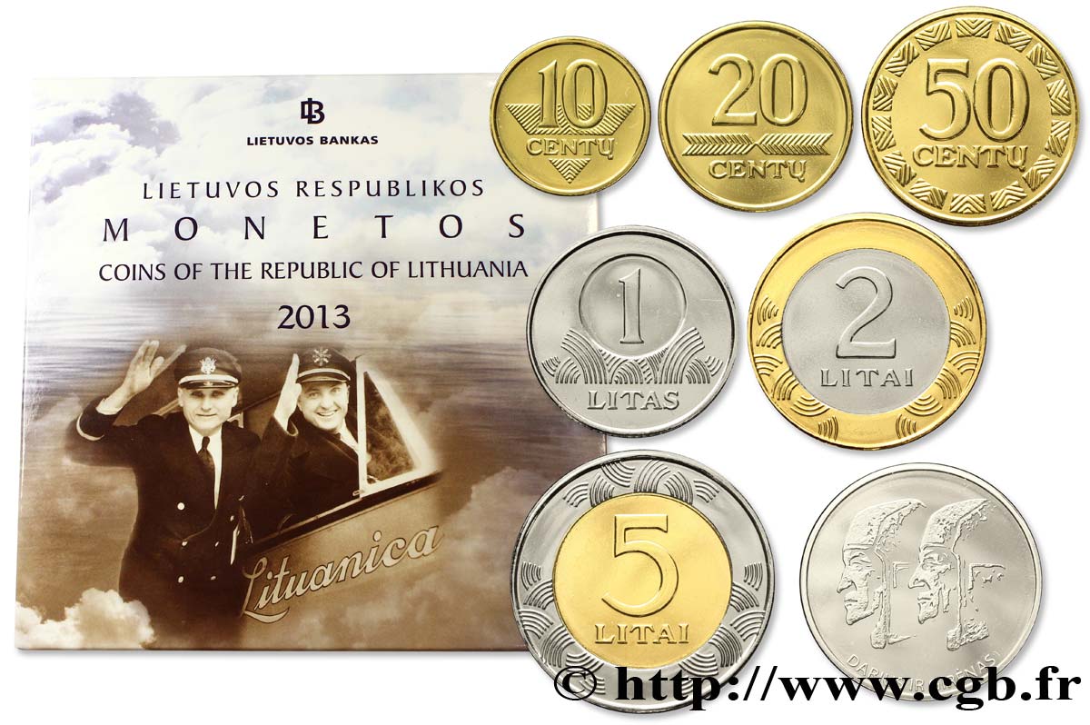 LITUANIA Série 2013 - vol du Lituanica 2013  FDC 