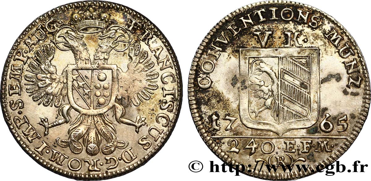 GERMANY - NUREMBERG 5 Kreuzer 1765 Nuremberg XF/VF 