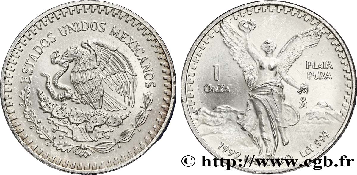 MEXICO 1 Once aigle / Victoire ailée 1992 Mexico MS 