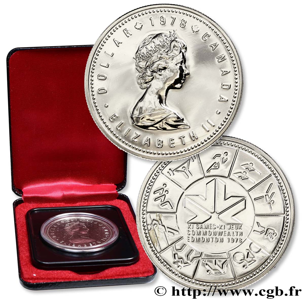 CANADA 1 Dollar Elisabeth II / XIe jeux du Commonwealth 1978  MS 
