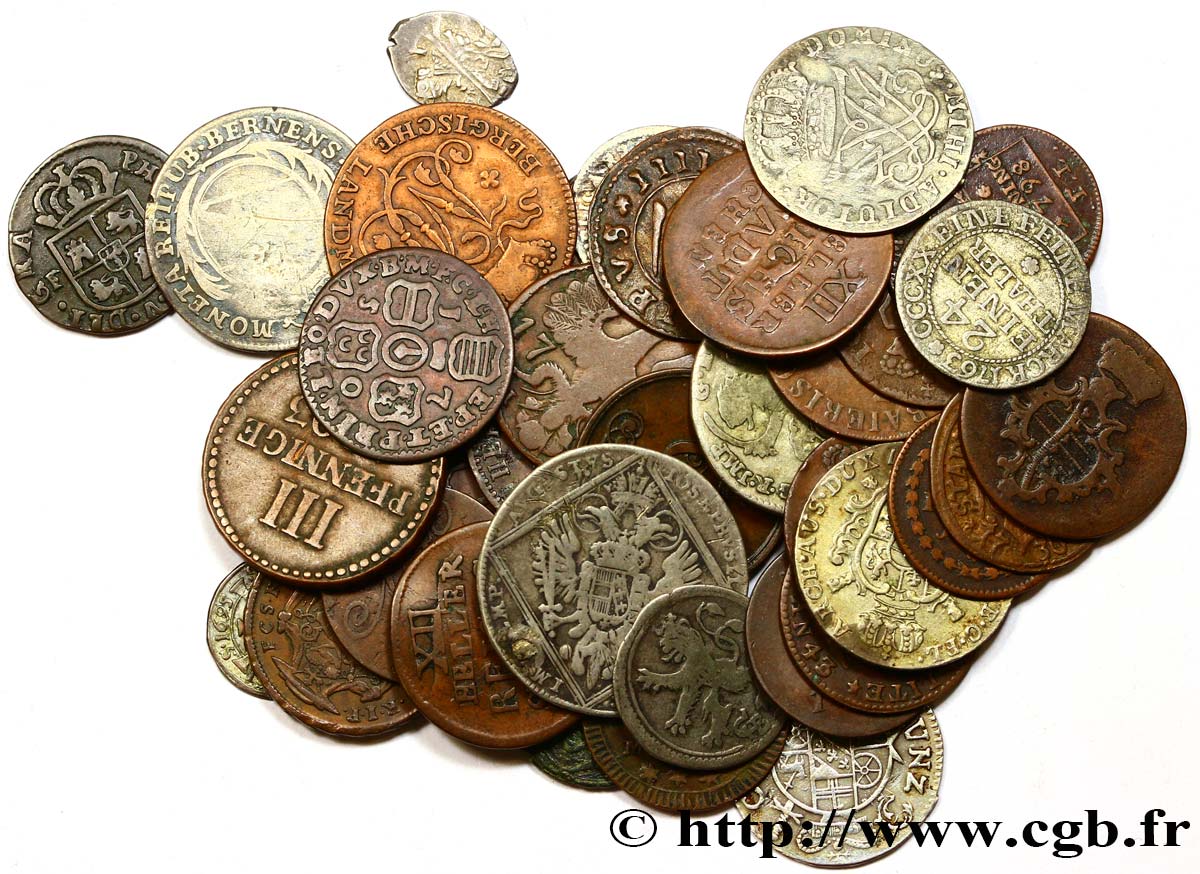 WORLD COINS LOTS Lot de 40 Monnaies étrangères états et métaux divers n.d  XF 