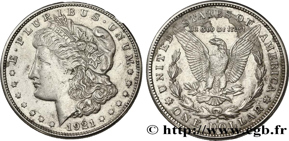 UNITED STATES OF AMERICA 1 Dollar type Morgan 1921 San Francisco XF 