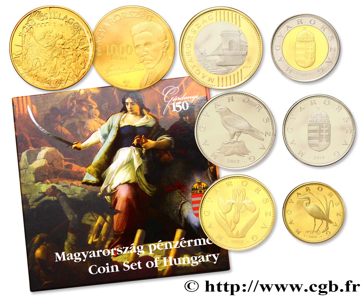 UNGHERIA Série Proof 2014 7 monnaies 2013  FDC 