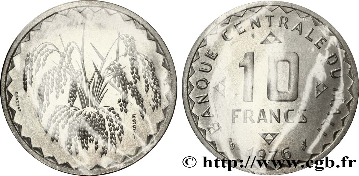 MALI Essai de 10 Francs 1976 Paris FDC70 