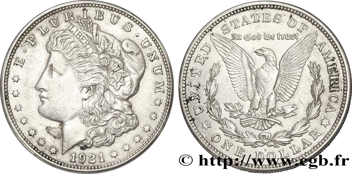 UNITED STATES OF AMERICA 1 Dollar type Morgan 1921 Denver XF 
