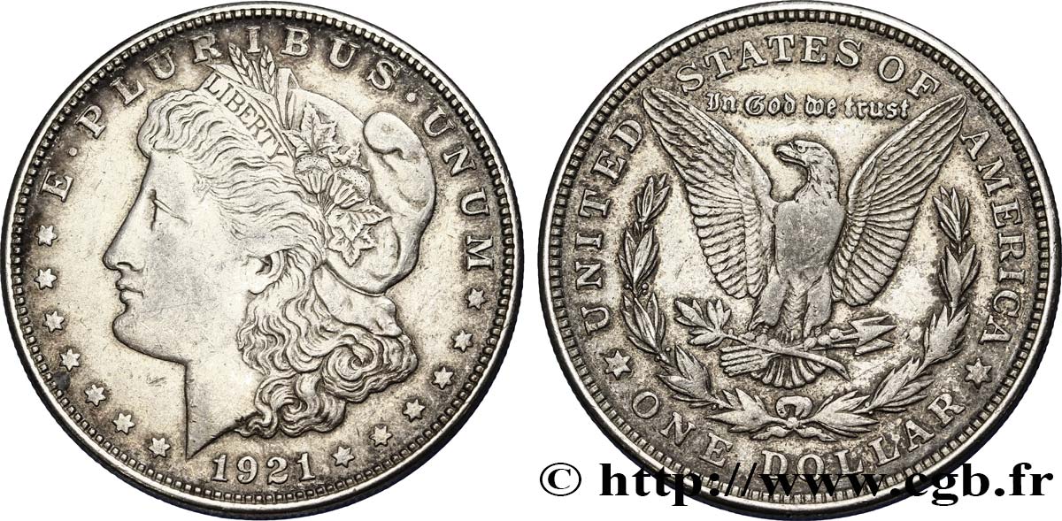 ESTADOS UNIDOS DE AMÉRICA 1 Dollar type Morgan 1921 Philadelphie MBC 