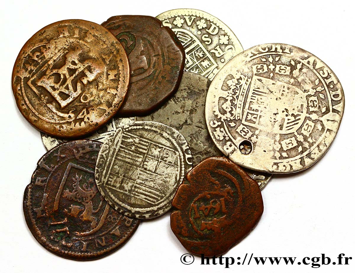 LOTTE DI MONETE DI MONDO Lot de 10 Monnaies étrangères argent et cuivre n.d  q.BB 