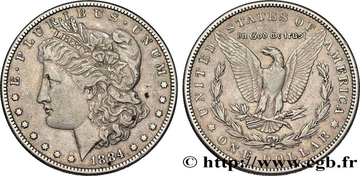 VEREINIGTE STAATEN VON AMERIKA 1 Dollar Morgan 1884 Philadelphie SS 