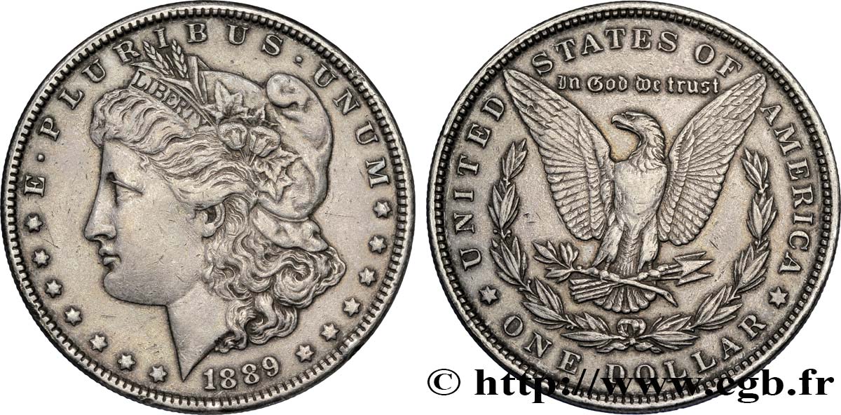 VEREINIGTE STAATEN VON AMERIKA 1 Dollar Morgan 1889 Philadelphie fVZ 