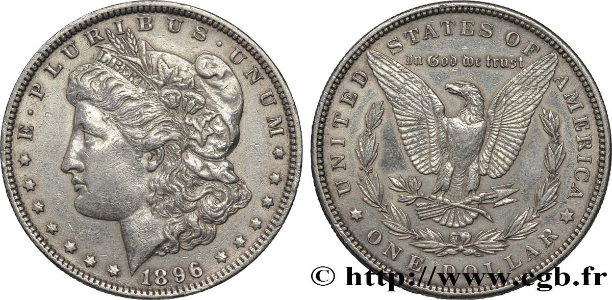 STATI UNITI D AMERICA 1 Dollar Morgan 1896 Philadelphie SPL+ 