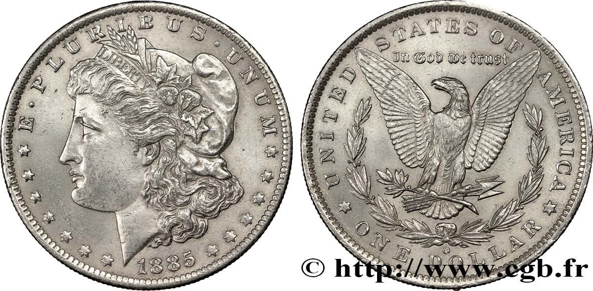 ESTADOS UNIDOS DE AMÉRICA 1 Dollar Morgan 1885 Nouvelle-Orléans EBC+ 