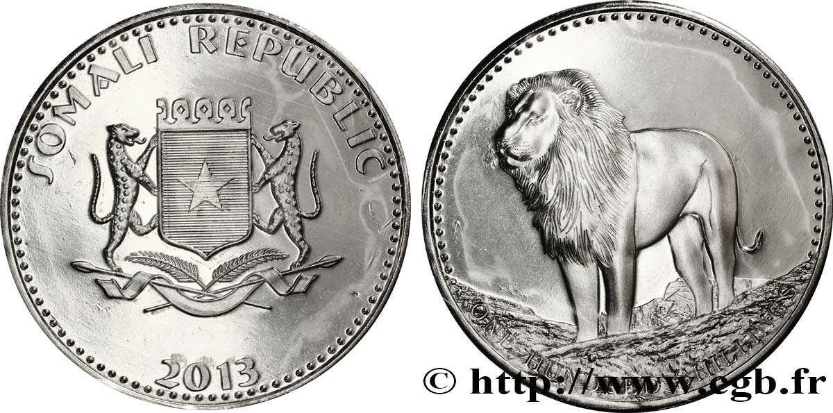 SOMALIA 100 Shillings emblème lion 2013  FDC 