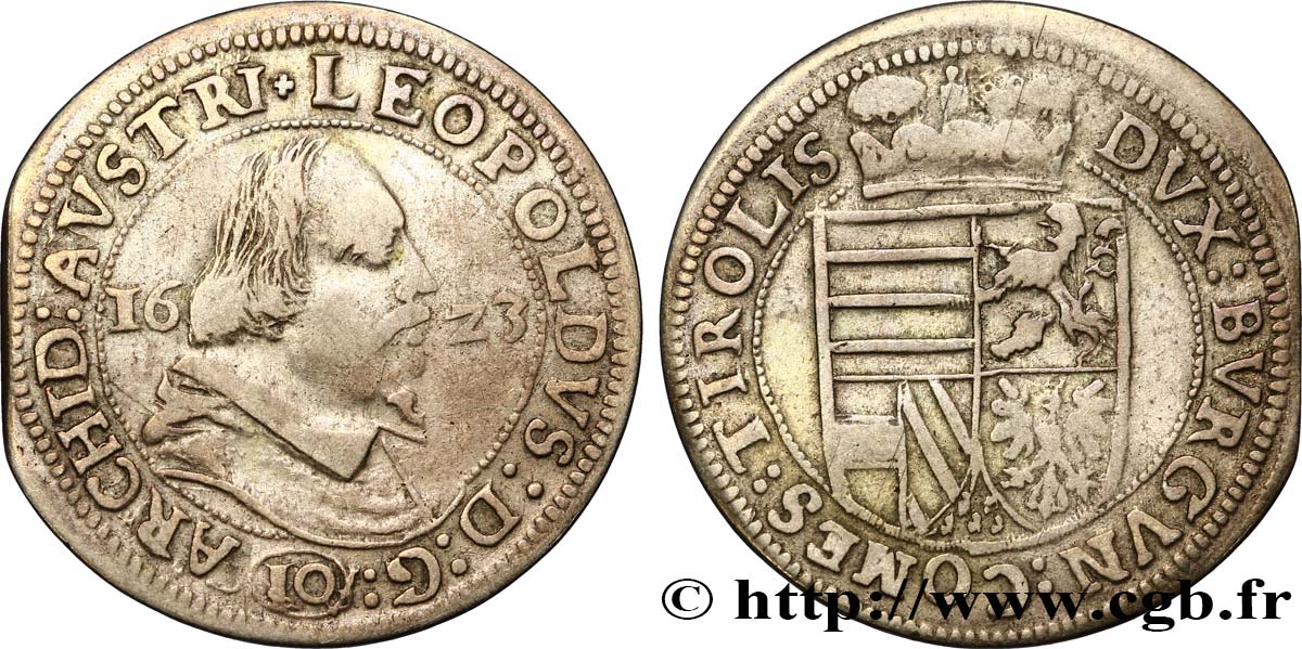 AUSTRIA 10 Kreuzer Léopold Ier 1632  VF 