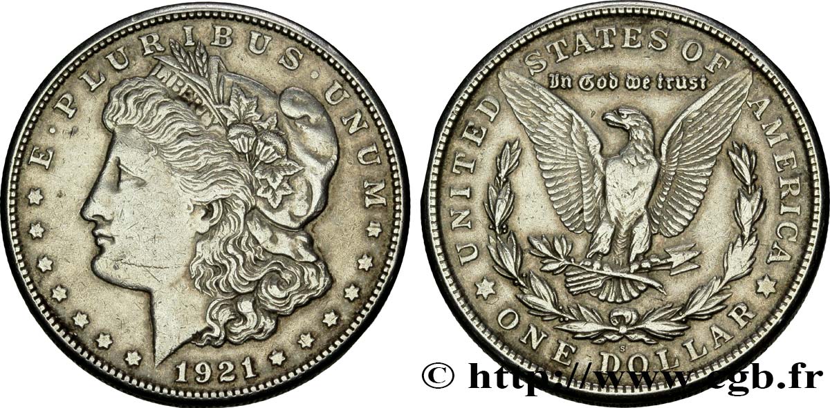 UNITED STATES OF AMERICA 1 Dollar type Morgan 1921 San Francisco XF 