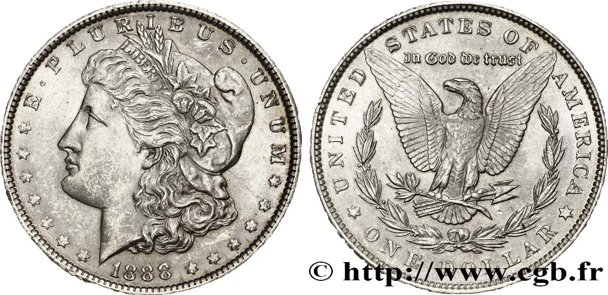 STATI UNITI D AMERICA 1 Dollar Morgan 1888 Philadelphie SPL 