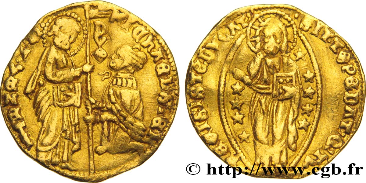 ITALIE - VENISE - MICHEL STENO (63e Doge) Ducat d’or 1400-1413 Venise TB+ 