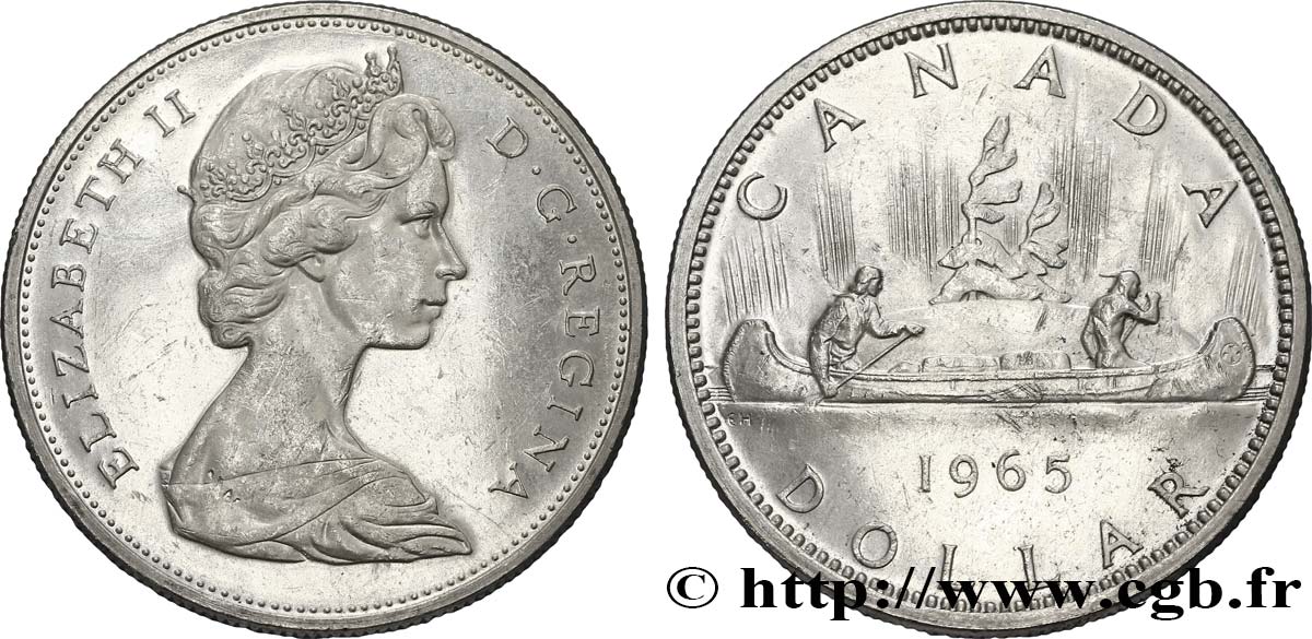 KANADA 1 Dollar Elisabeth II 1965  fST 