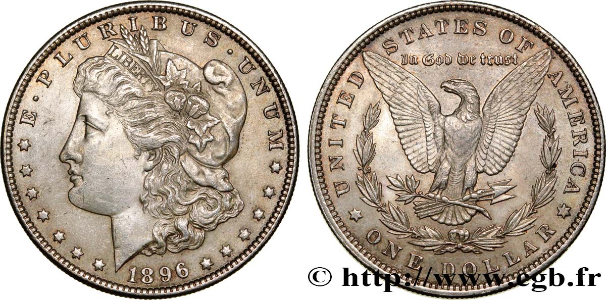 VEREINIGTE STAATEN VON AMERIKA 1 Dollar Morgan 1896 Philadelphie VZ 
