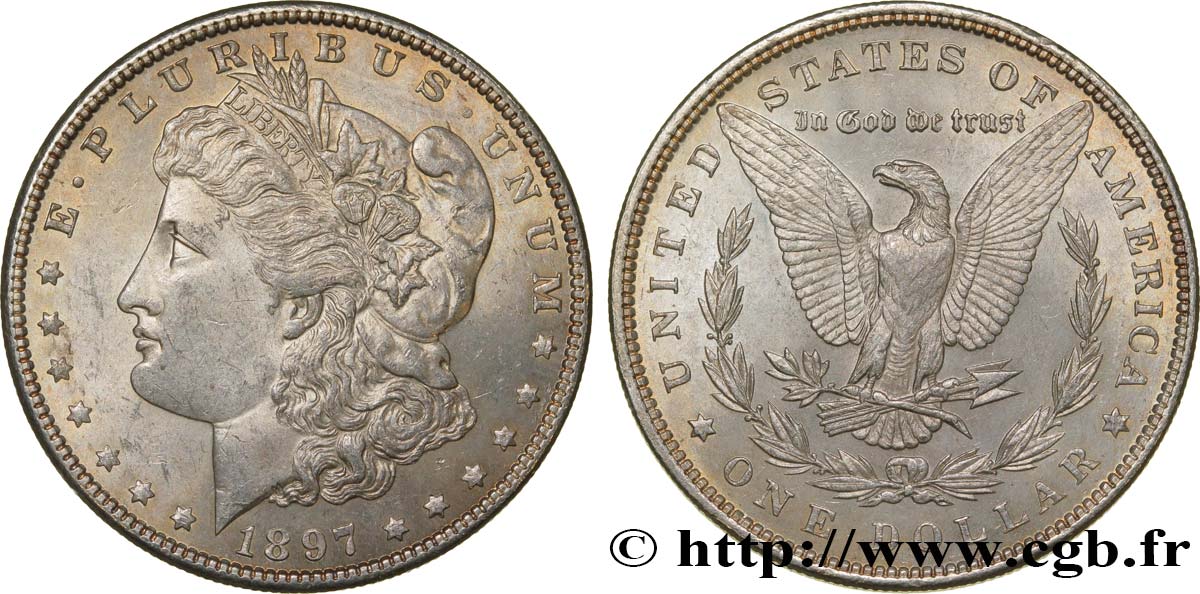 UNITED STATES OF AMERICA 1 Dollar type Morgan 1897 Philadelphie MS 