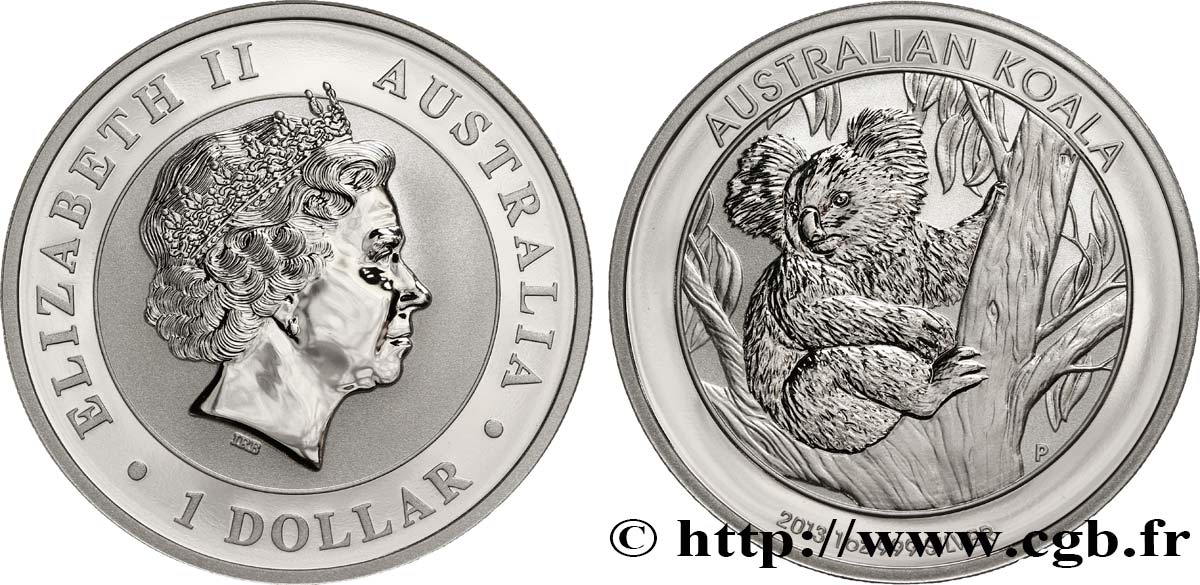 AUSTRALIA 1 Dollar Koala Proof : Elisabeth II / koala 2013  FDC 