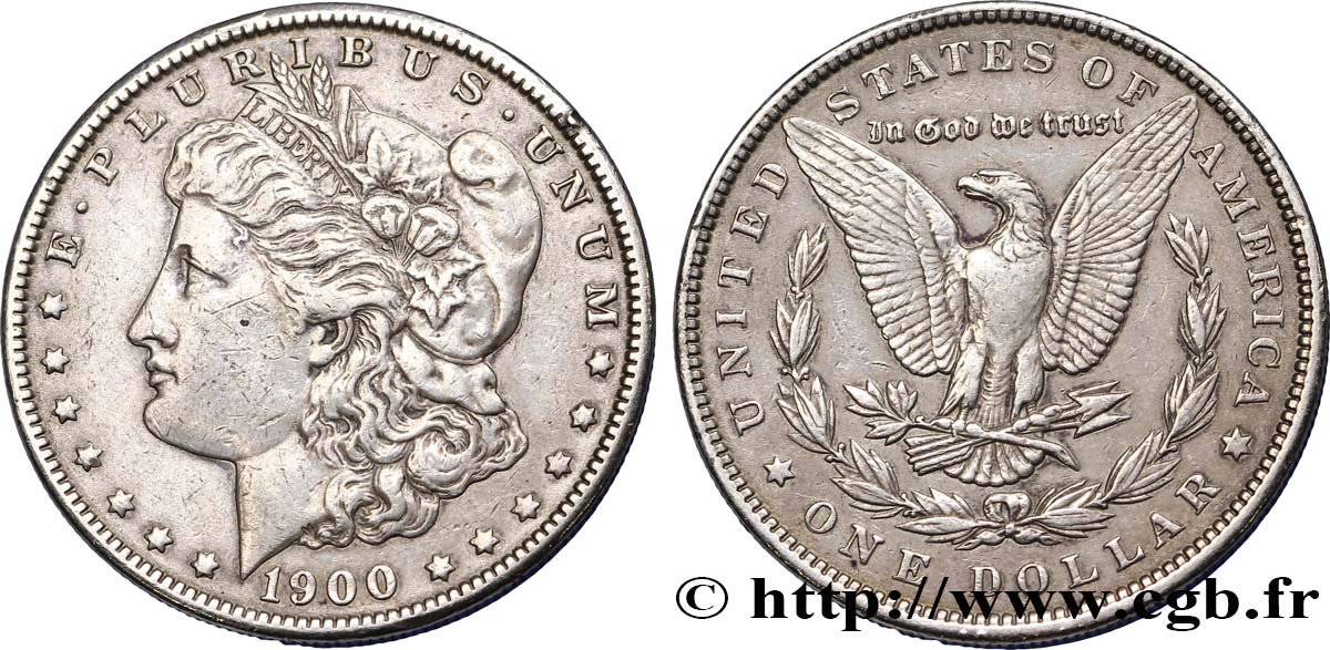 UNITED STATES OF AMERICA 1 Dollar Morgan 1900 Philadelphie XF 