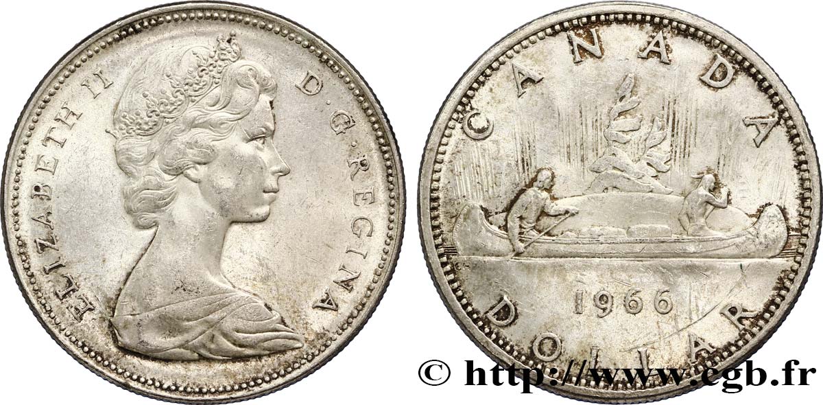 CANADA 1 Dollar Elisabeth II 1966  MS 
