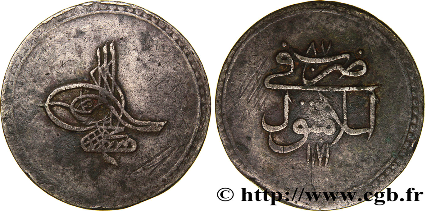 TURQUíA 1 Piastre pour Mustafa III AH 1171 an (11) 87 1767  BC 