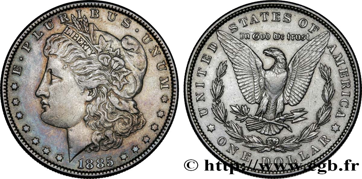 STATI UNITI D AMERICA 1 Dollar type Morgan 1885 Philadelphie BB 
