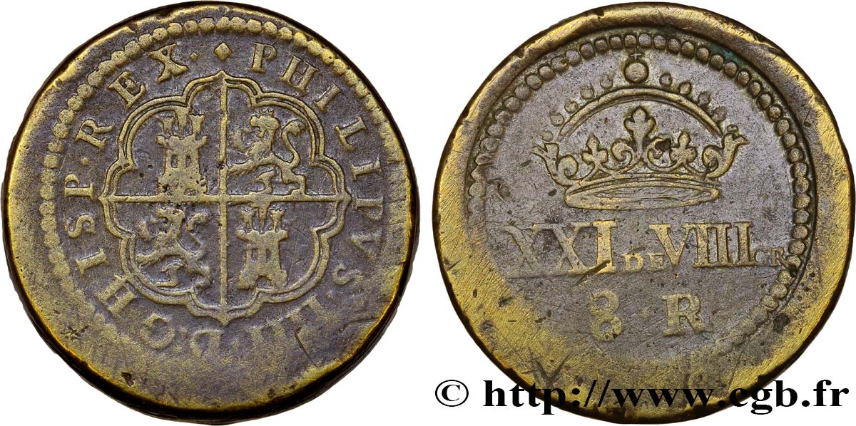 SPANIEN Poids monétaire pour la pièce de 8 Reales - Philippe IV n.d.  fSS 
