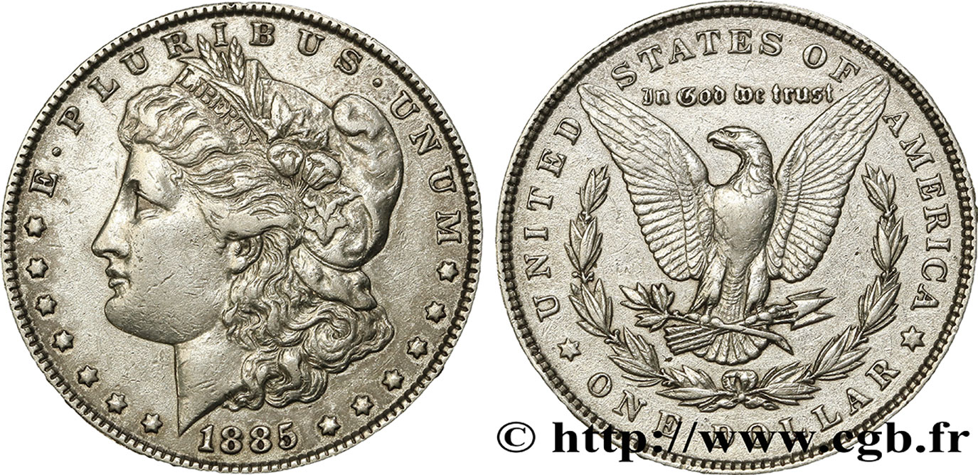 VEREINIGTE STAATEN VON AMERIKA 1 Dollar type Morgan 1885 Philadelphie SS 