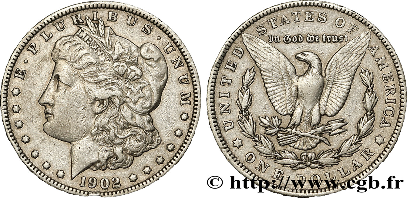 UNITED STATES OF AMERICA 1 Dollar Morgan 1902 Philadelphie XF 