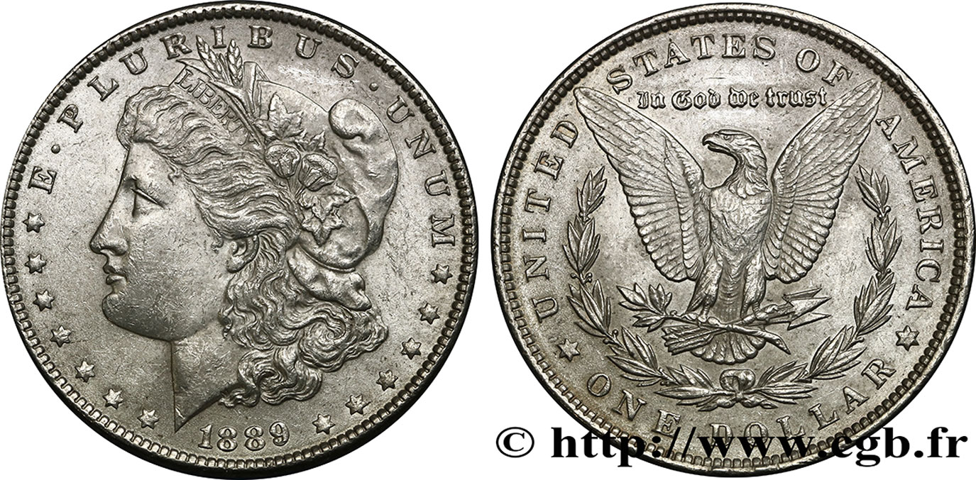 UNITED STATES OF AMERICA 1 Dollar Morgan 1889 Philadelphie AU 