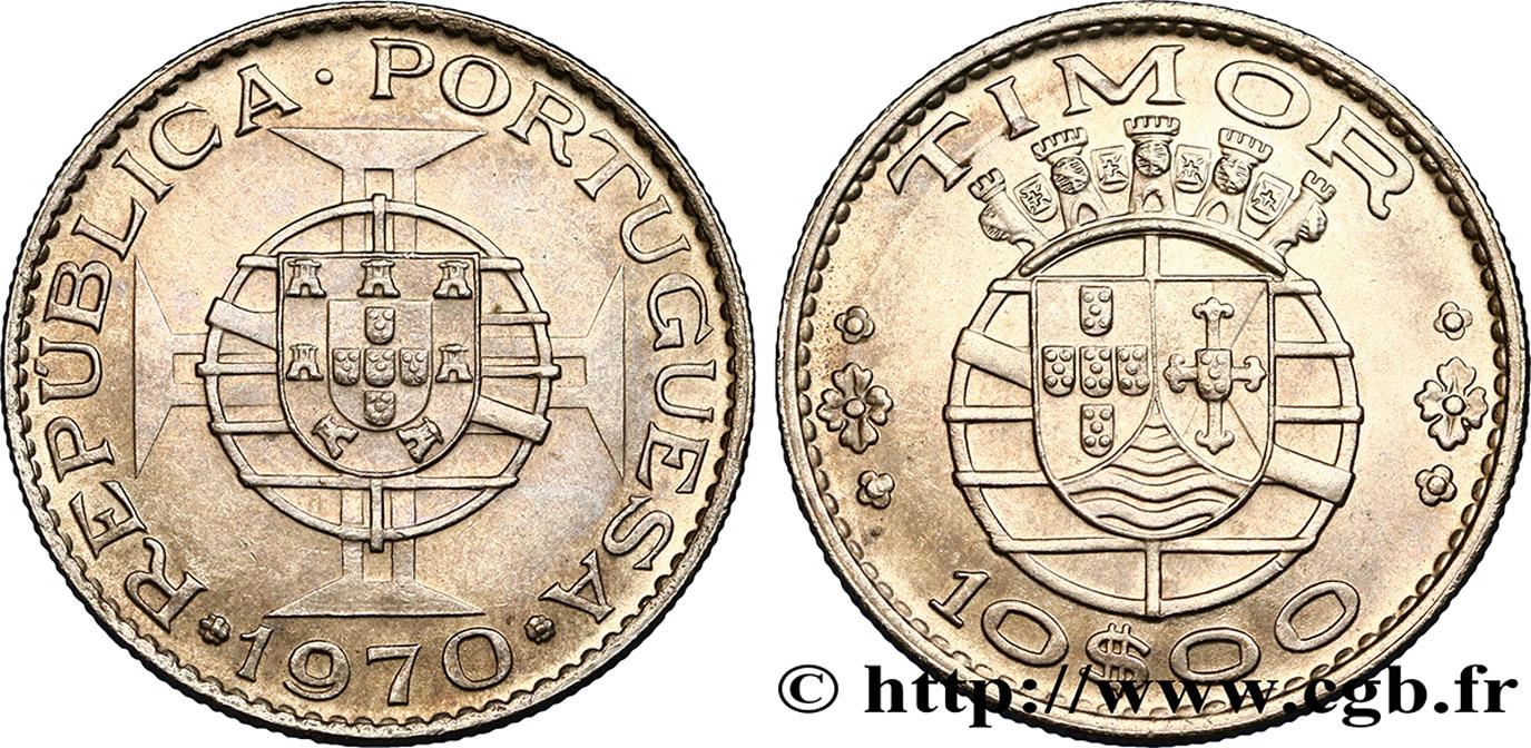 TIMOR 10 Escudos Colonie Portugaise 1970  MS 