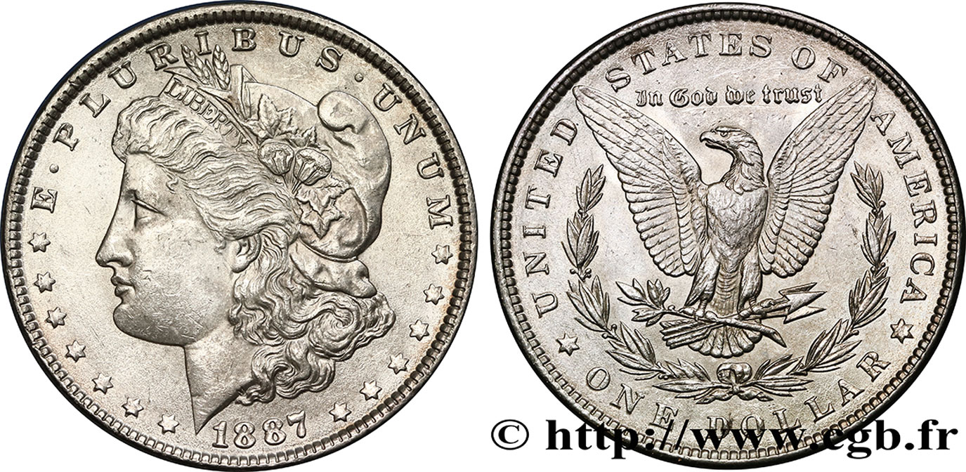 UNITED STATES OF AMERICA 1 Dollar type Morgan 1887 Philadelphie AU 