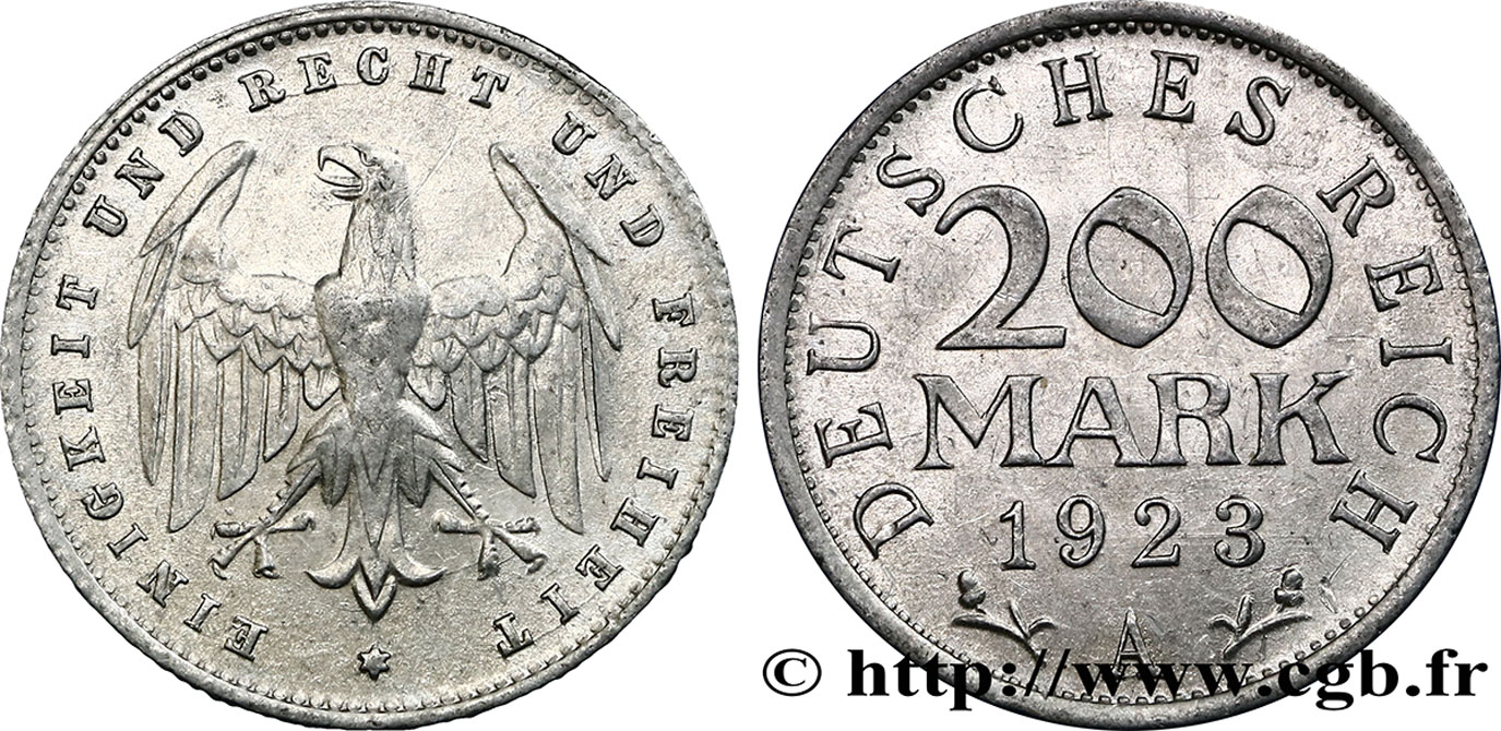 ALEMANIA 200 Mark aigle 1923 Berlin - A EBC 