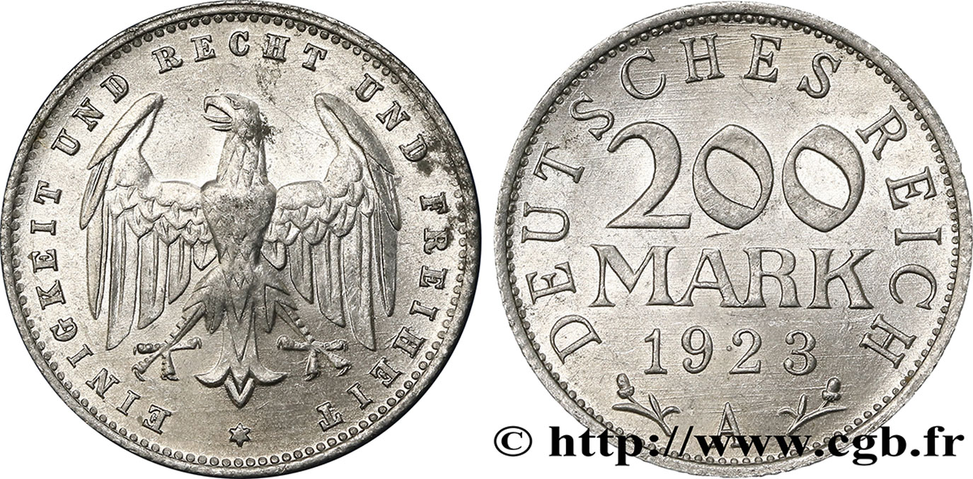 ALEMANIA 200 Mark aigle 1923 Berlin - A EBC 