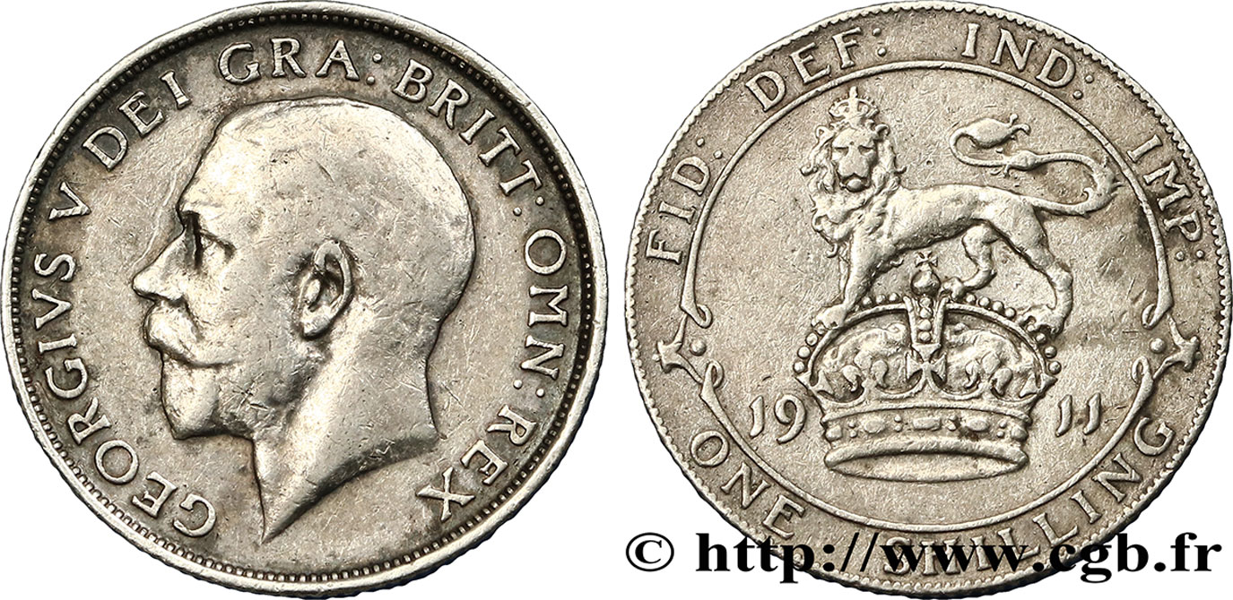 REGNO UNITO 1 Shilling Georges V 1911  BB 