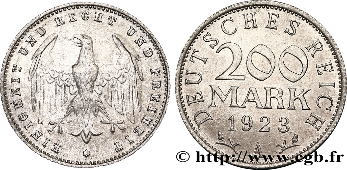 ALEMANIA 200 Mark aigle 1923 Berlin EBC 