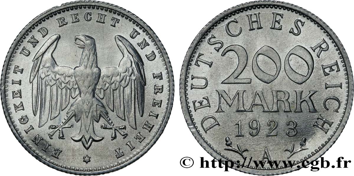 ALEMANIA 200 Mark aigle 1923 Berlin - A SC 