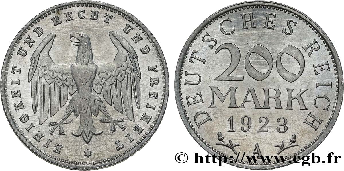 DEUTSCHLAND 200 Mark aigle 1923 Berlin - A fST 