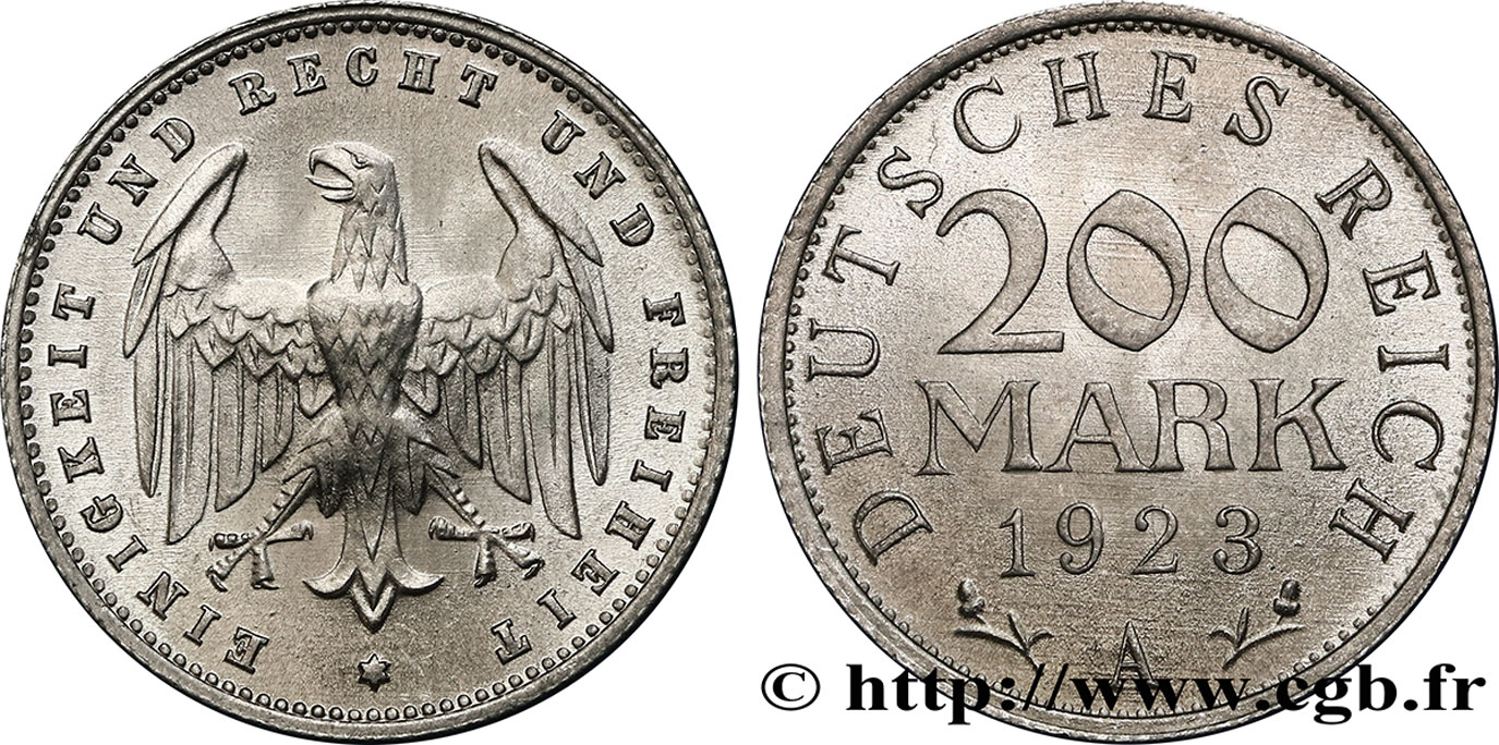 ALLEMAGNE 200 Mark aigle 1923 Berlin - A SPL 