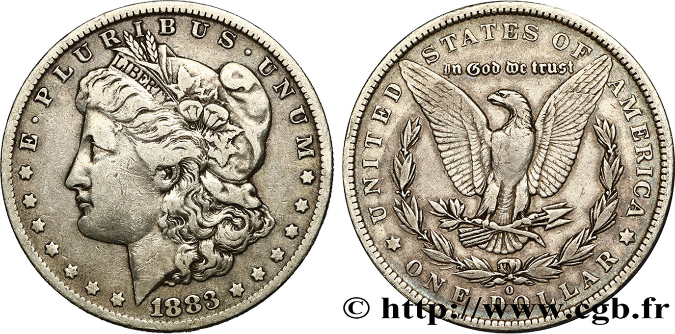 ÉTATS-UNIS D AMÉRIQUE 1 Dollar type Morgan 1883 Nouvelle-Orléans TTB 