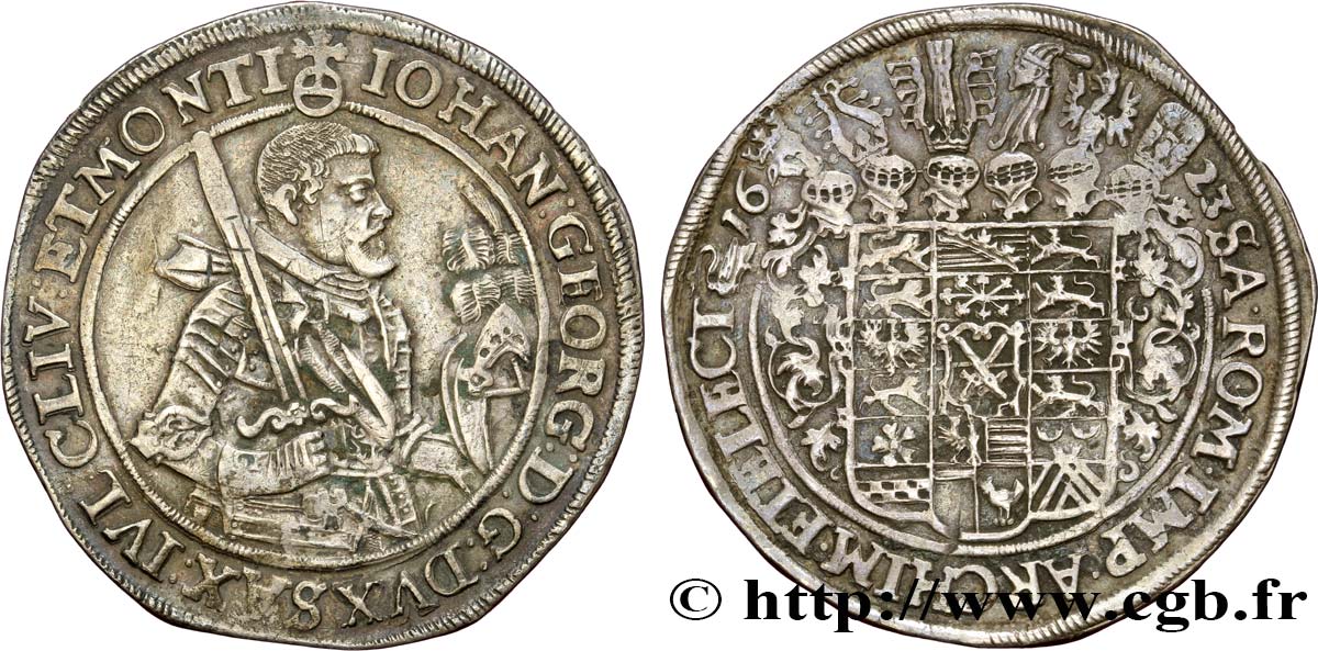 GERMANY - SAXONY - JEAN-GEORGES I Thaler 1623 Dresde BB 